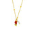 Rosé Pearl Charm Necklace