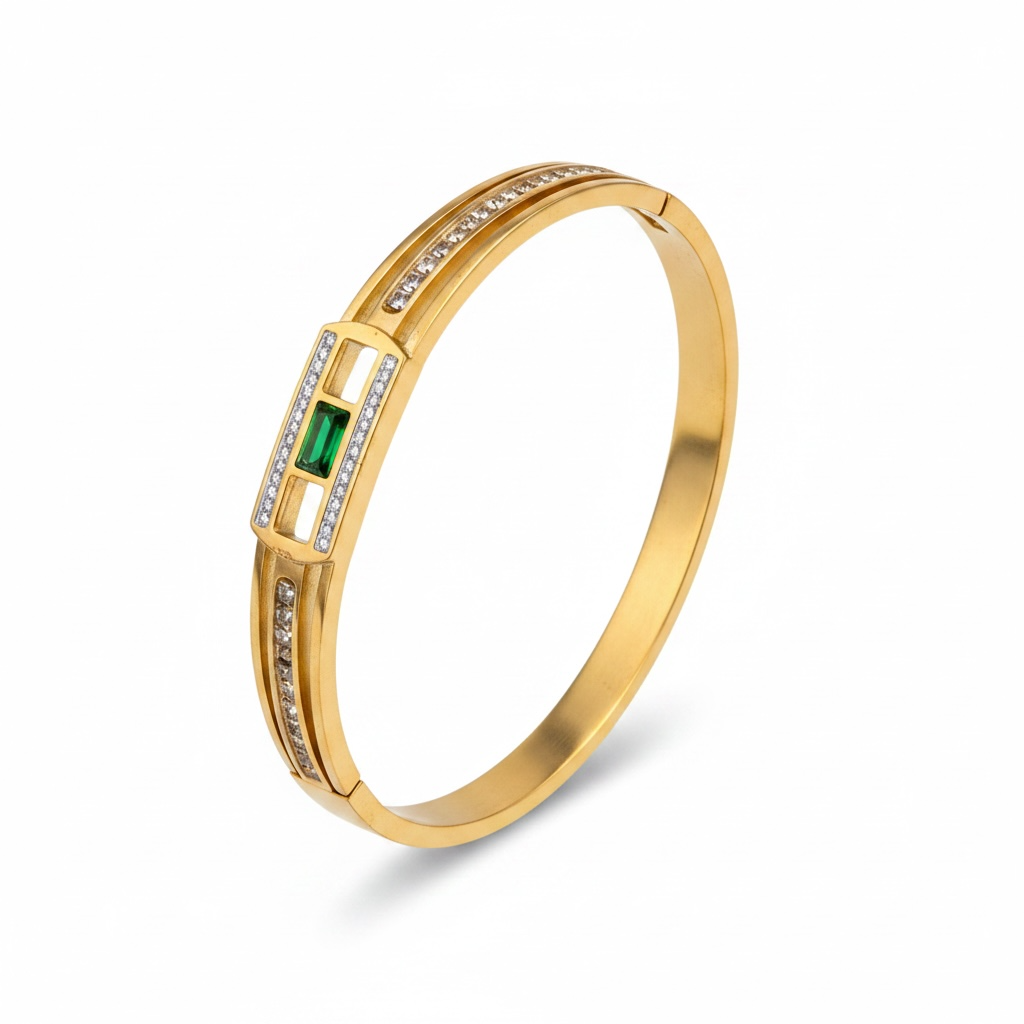 Emerald Radiance Bangle