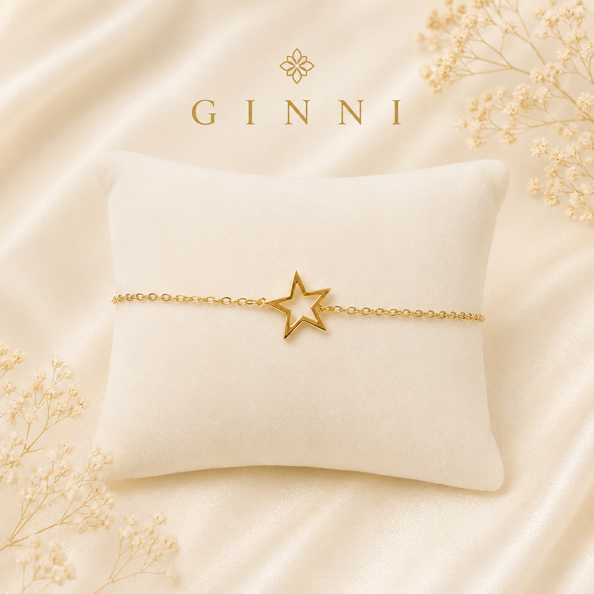 Celeste Star Bracelet – Gold Minimal Charm