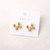 Golden Pearl Bow Studs