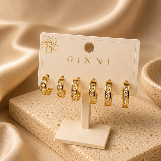 Celeste Crystal Huggie Set ✨