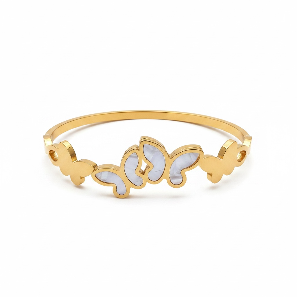 Flutter Pearl Butterfly Bangle