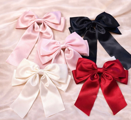 Satin Luxe Bow Hair Clip | Elegant Hair Accessories Australia
