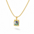 Moonlit Dreams Necklace – Celestial Blue Pendant
