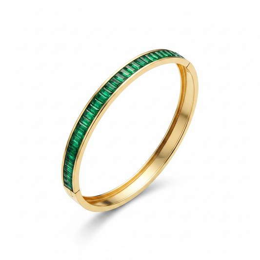 Emerald Luxe Bangle