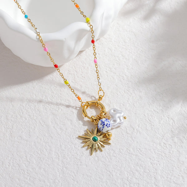 Colour Pop Charm Necklace