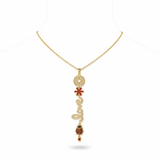 Celeste Lucky Love Necklace – Gold Charm Pendant