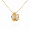 Golden Butterfly Pearl Necklace – Luxe Charm Edition