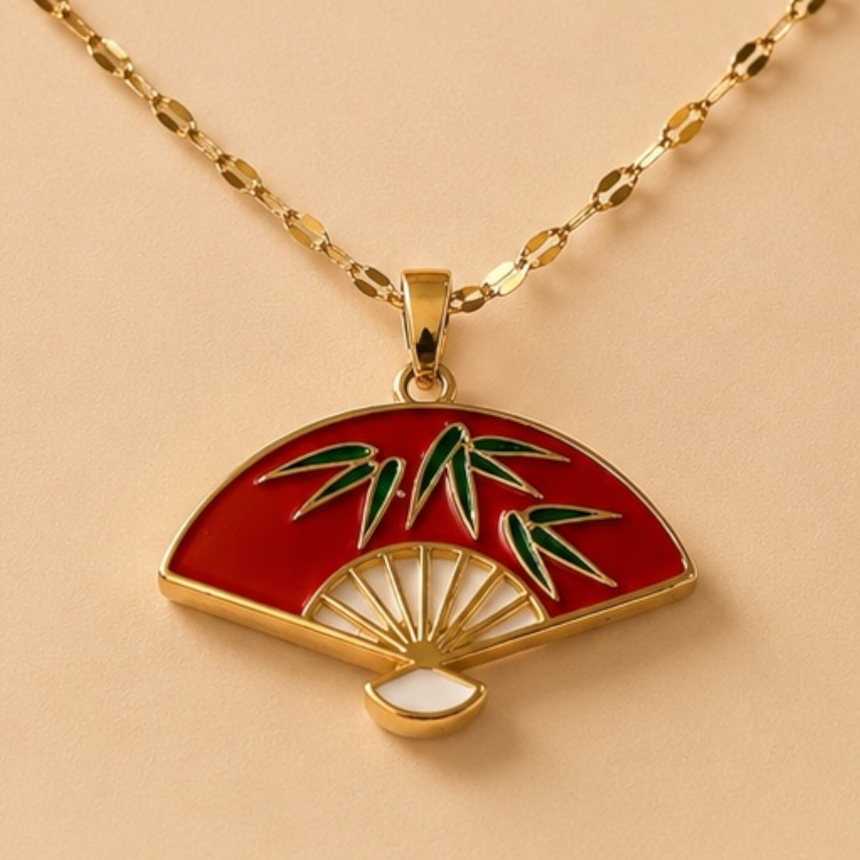 Scarlet Charm Pendant Necklace