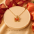 Golden Butterfly Charm Pendant
