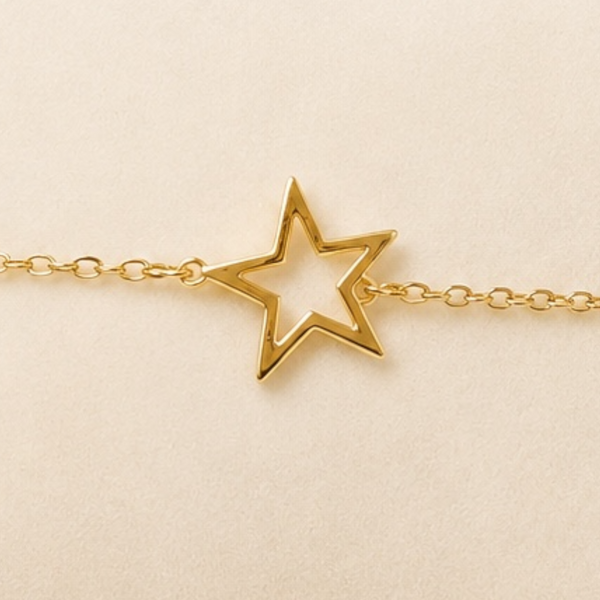 Celeste Star Bracelet – Gold Minimal Charm