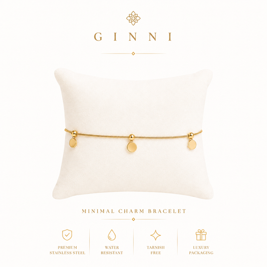Gold Charm Chain Bracelet – Waterproof & Tarnish-Free