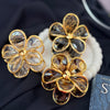 Golden Bloom Claw Clip