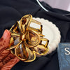 Golden Bloom Claw Clip