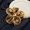 Golden Bloom Claw Clip