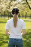 Cherry Luxe Bow Clip 🍒| Elegant Hair Accessories Australia
