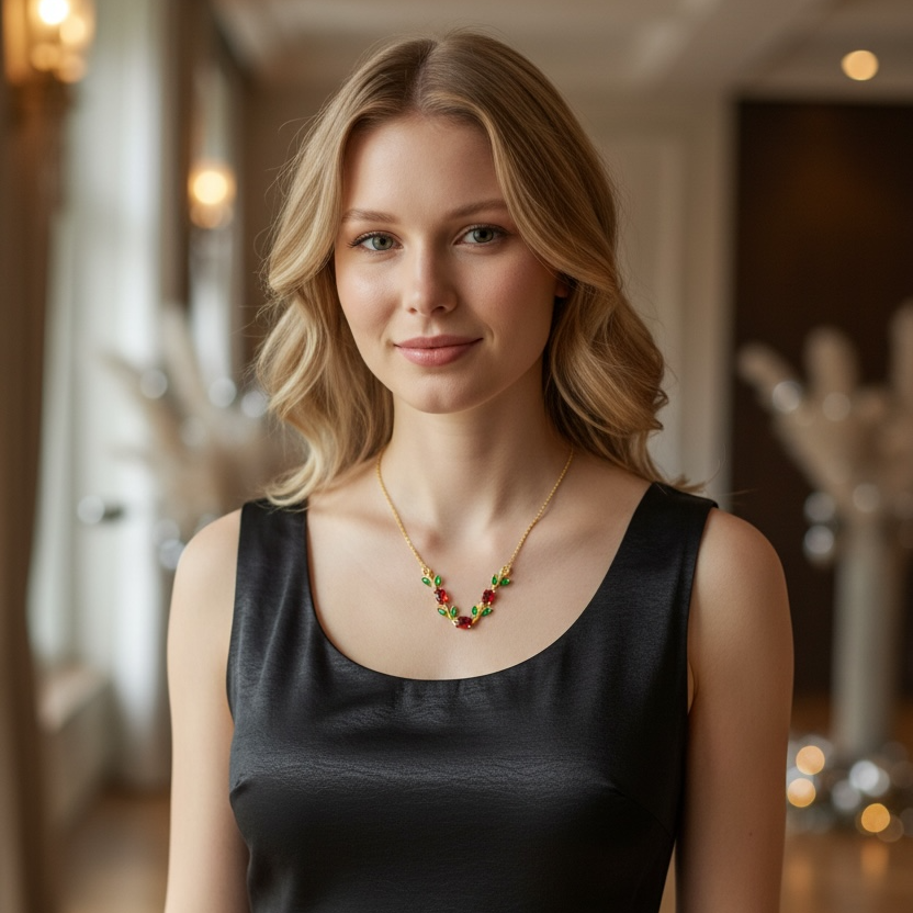 Tulip Bloom Pendant Necklace