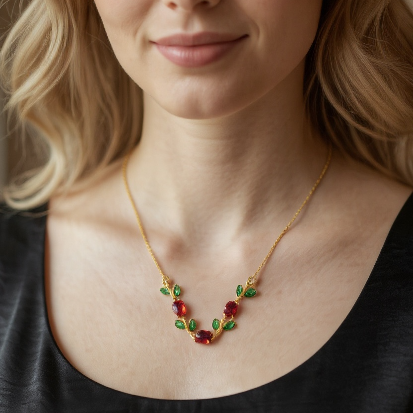 Tulip Bloom Pendant Necklace