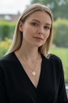 Golden Rose Medallion Necklace