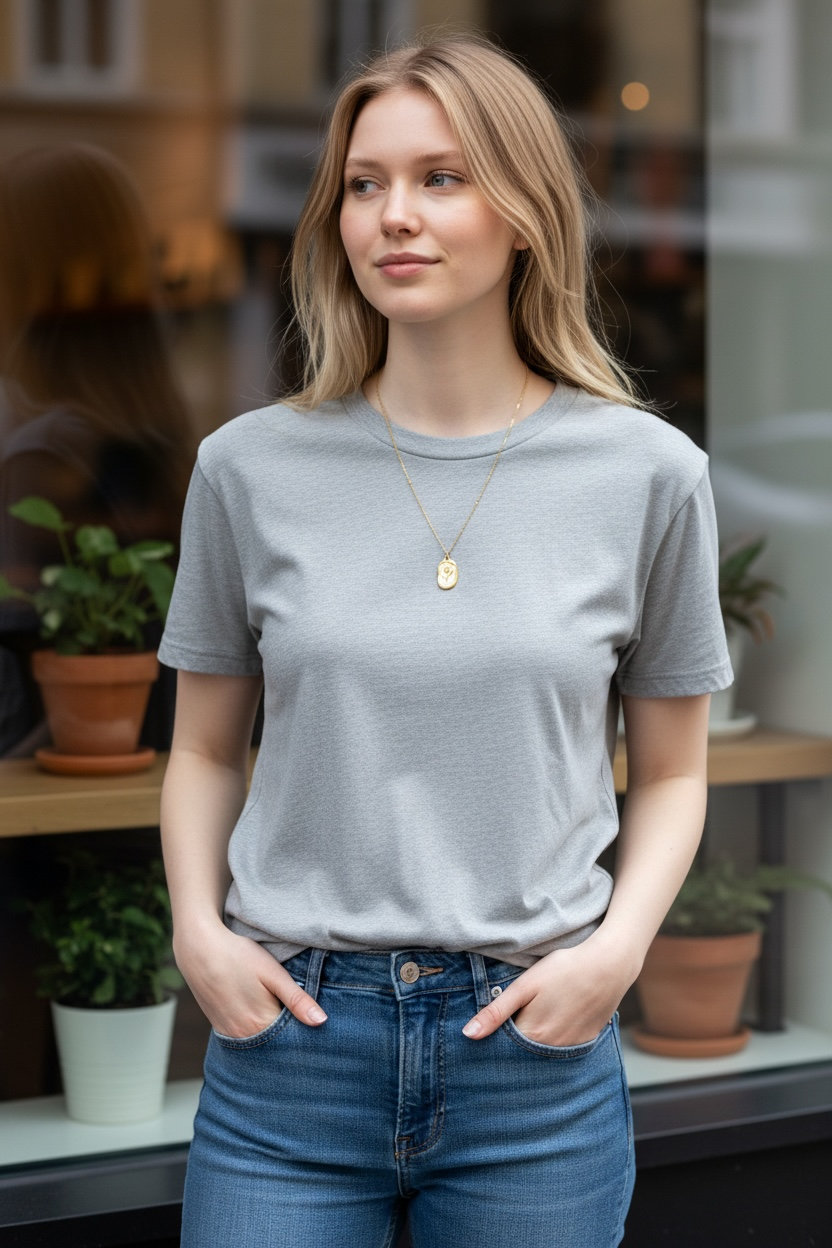 Gold Rose Medallion Necklace | Waterproof Minimal Jewellery Australia