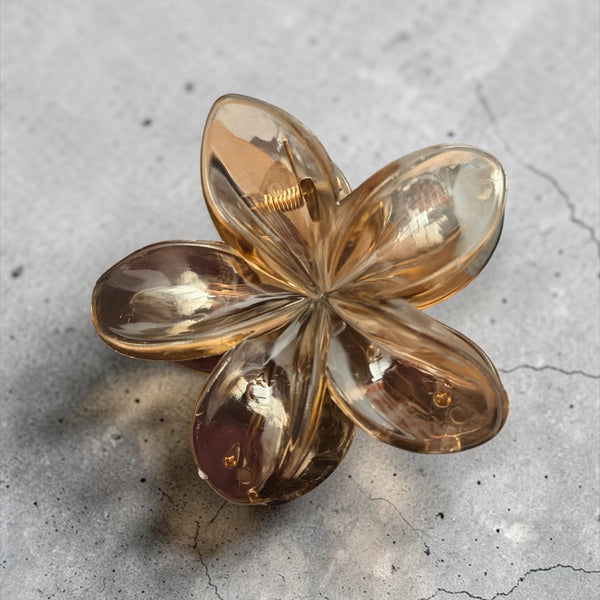 Glass Petal Claw Clip